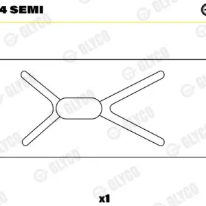 Cena promocyjna Tuleja łożyska, korbowód GLYCO 55-2784 SEMI