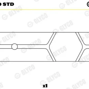 Kup teraz Tuleja łożyska, korbowód GLYCO 55-3170 STD