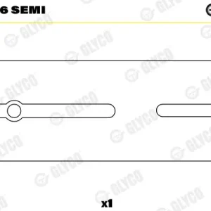 Oferta czasowa Tuleja łożyska, korbowód GLYCO 55-3486 SEMI
