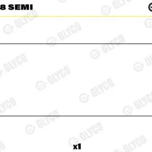 Obniżka ceny Tuleja łożyska, korbowód GLYCO 55-3648 SEMI