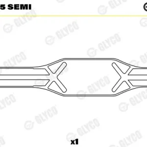 Oferta czasowa Tuleja łożyska, korbowód GLYCO 55-4025 SEMI