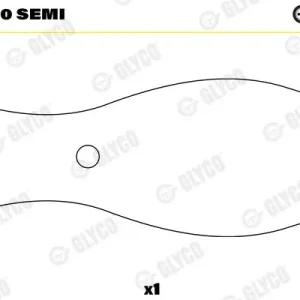 Kup online Tuleja łożyska, korbowód GLYCO 55-4090 SEMI