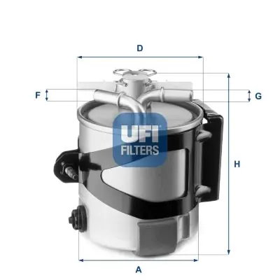 Nowy Filtr paliwa UFI 55.430.00