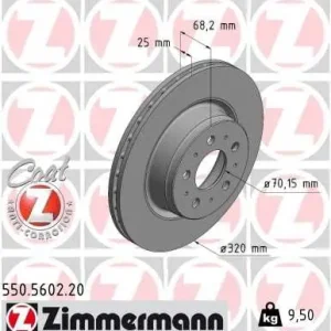 Promocja Tarcza hamulcowa ZIMMERMANN 550.5602.20