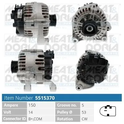 Zniżka Alternator MEAT & DORIA 5515370