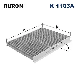 Popularny Filtr, wentylacja przestrzeni pasażerskiej FILTRON K 1103A