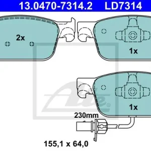 Nowy KLOCKI HAM.CERAMIC PRZOD AUDI A4 15-
