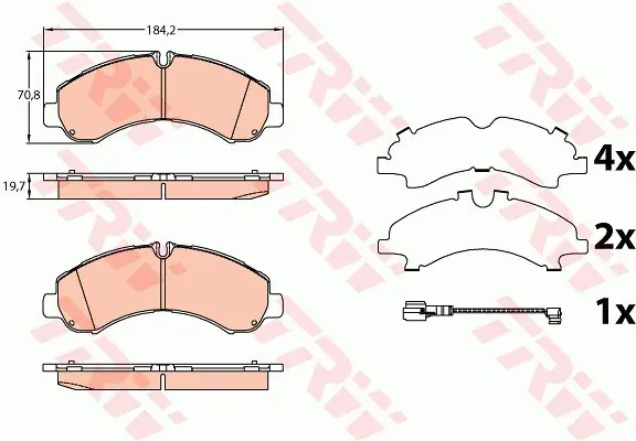 KLOCKI HAMULC. MITSUBISHI CANTER 05-10 PRZÓD Ostatnia szansa