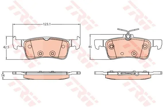 KLOCKI HAMULC. FORD FIESTA VII 17- TYŁ Bestseller