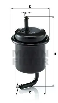 Bestseller Filtr paliwa MANN-FILTER WK614/47 WK61447