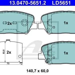 KLOCKI HAM.CERAMIC PRZOD HYUNDAI I30 11- Kup online