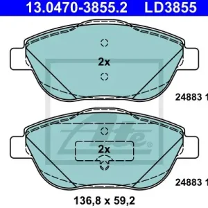 Dostępne od ręki KLOCKI HAM.CERAMIC PRZOD CITROEN C3 09-