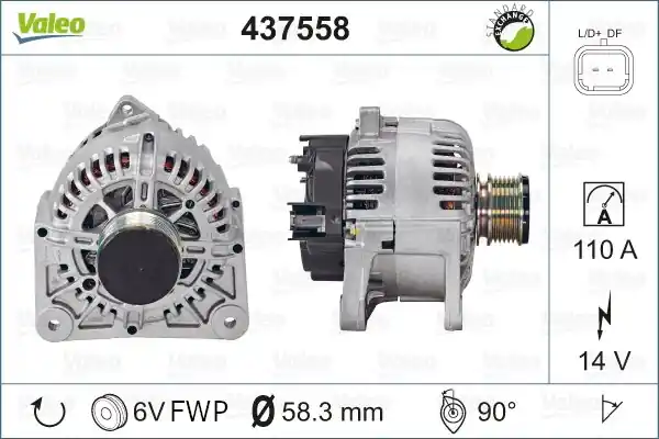 Hit sprzedaży ALTERNATOR VALEO 437558